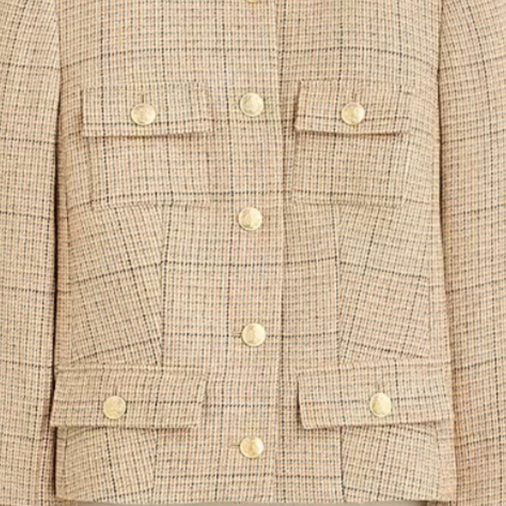 J Crew Isabelle lady jacket in tweed English plaid - Picture 3 of 8